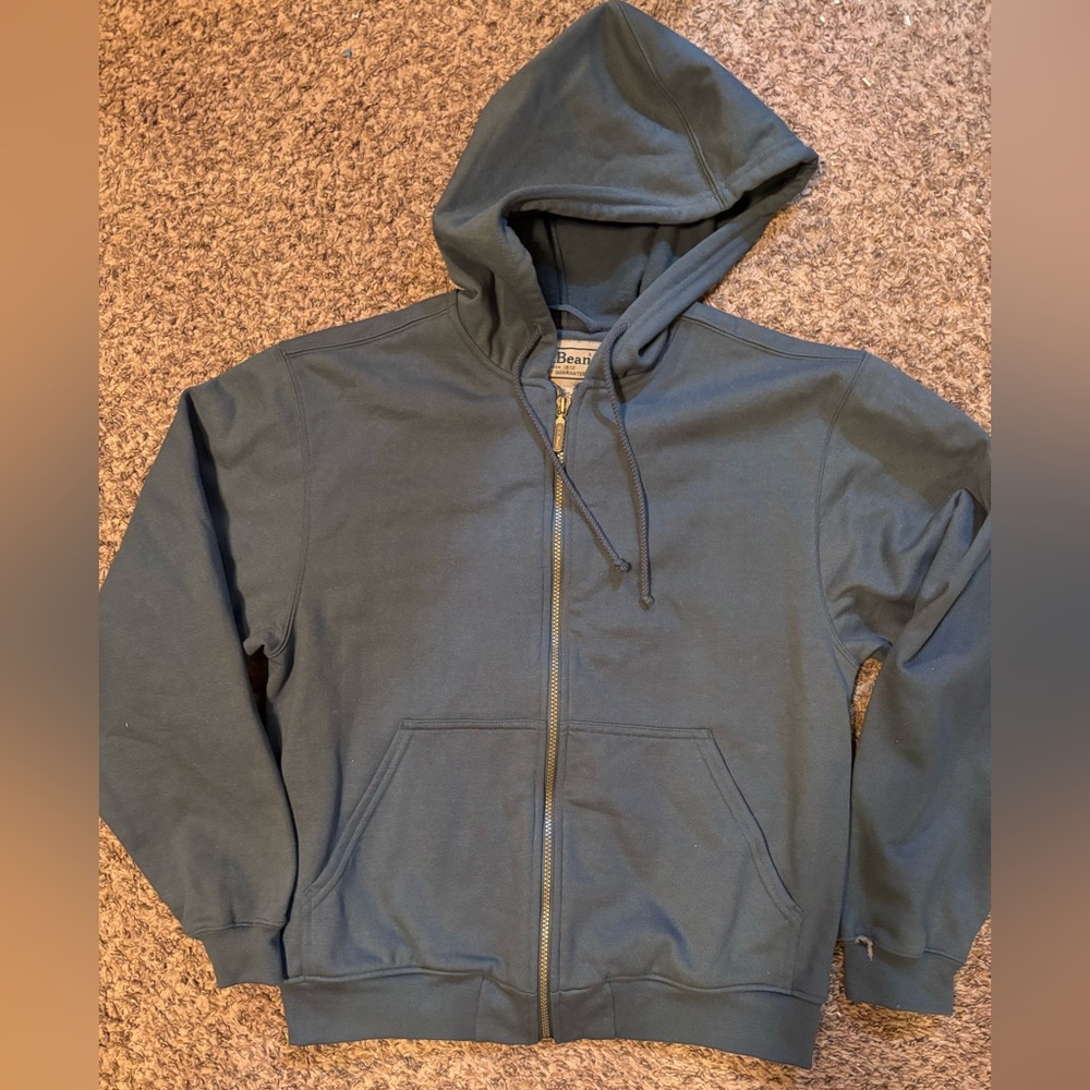 L.L. Bean Unisex Zip-Up Hoodie in Dark Blue